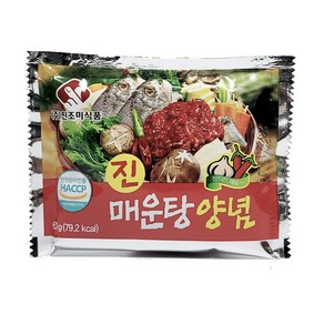 진조미식품 매운탕양념 60g 매운탕 생선찌개 국물 양념 해물탕 소스 소분, 20개