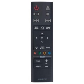 AK59-00179A 교체 리모컨 삼성-4K HD 블루레이 플레이어 UBD-K8500 UBD-K8500/ZA UBDK8500, 한개옵션0