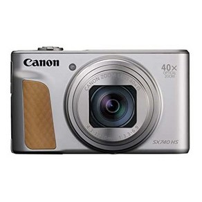 일본직발송 2. 캐논 CANON 컴팩트 디지털 카메라 POWERSHOT SX740 HS 실버 광학 40배 줌4K 동영상WI FI 대, One Size