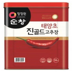 청정원 순창 태양초 진골드 고추장 14kg, 1개