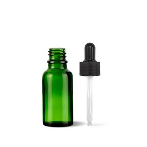 녹색병 20ml ES20G 스포이드캡 유리용기, 1개