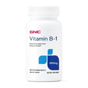 GNC 지엔씨 비타민 B-1 300 mg 100 베지타블렛