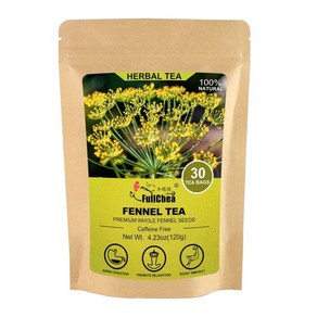 FullChea 세나 허브 다이어트 변비 숙변 Tea 티백 50개 1.5g봉지 를 세나잎차 NonGMO 무카페인 력 증진, Fennel Tea, 120g, 1개, 50개입