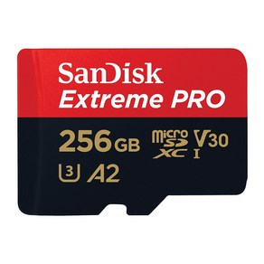 샌디스크 코리아 공식인증정품 마이크로 SD 카드 익스트림 프로 QXCD 256GB ( SD 아답터포함 ), 1개