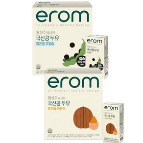 이롬 황성주 박사의 국산콩 두유 고칼슘 호두와 아몬드, 190ml, 32개