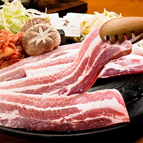 [글램쿡] 최상급 돼지고기 오겹살 500g 구이용 바베큐용, 오겹살500g, 구이용10mm, 1개