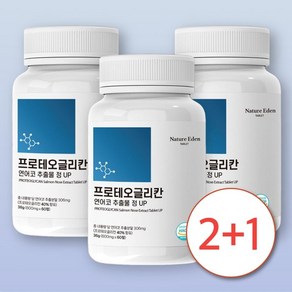 네이처에덴 프로테오글리칸 2형콜라겐 연어코연골 추출물 정 상어연골 분말 콘드로이친 N-아세틸 글루코사민, 1개, 60정