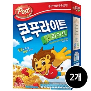 동서식품 포스트 콘푸라이트 1/3슈거라이트 530g x 2개