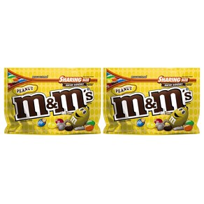 M&M'S 엠앤엠스 피넛 땅콩 초콜릿 캔디 300g(10.7oz)x2 Peanut Chocolate Candy Shaing Size, 300g, 2개