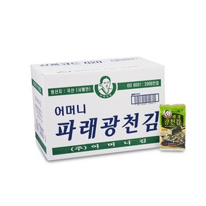 [광천어머니김 본사 발송] 파래16단 도시락김(4gx 16개입), 4g, 8개