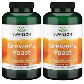 Swanson Bewe's Yeast 스완슨 맥주 효모 500정 2팩, 2개