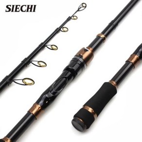 SIECHI 텔레스코픽 스피닝 캐스팅 루어 낚싯대 여행용 1.5 m 1.8 2.1m 30T 탄소 7-30g 바다 바닷물 페스카, 01 Spinning 02 1.8M