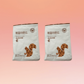 산과들에 볶음아몬드 견과류 간식대용 간식 탕비실 500g, 2개