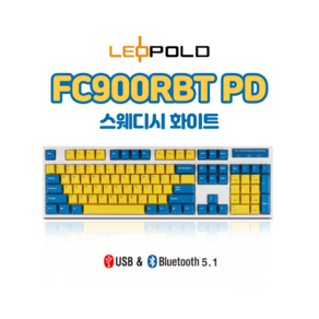 레오폴드 FC900RBT PD 스웨디시 화이트 유/무선 기계식 키보드