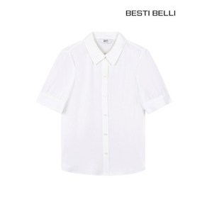 [베스띠벨리] 솔리드 쉬폰 블라우스 화이트 BGBAE2435 658385, White