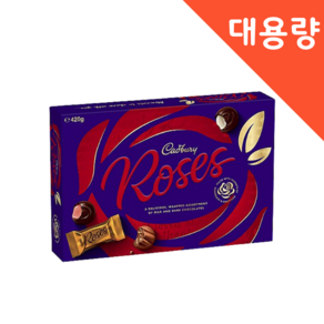 [대용량] 캐드버리 로즈 박스 초콜릿 선물 Cadbuy Roses Boxed Chocolate 420g, 1개