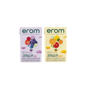 이롬 황성주 과채습관 옐로우 140ml 24팩 + 퍼플 140ml 24팩