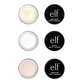 E.l.f. Cosmetics 퍼티 프라이머 트리오 포어리스 퍼티 매트 및 야광 포함 여행용 사이즈 각 4g(0.14온스) 4g(0.14온스), E.l.f. Cosmetics 퍼티 프라이머 트리오,, 1개