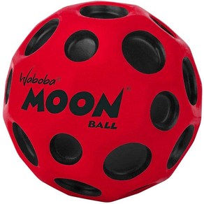 Waboba Moon Ball - 슈퍼 하이 바운싱 볼 네온 컬러 실내 및 실외 공 시대 팝 사운드 만들기 잡기 쉬움 블루 (65mm, 1개, 레드