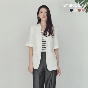 바이브리짓 25SS 프렌치린넨 100 반팔자켓