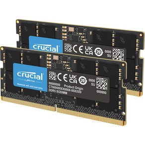 크루셜 32GB DDR5 4800MHz SO-DIMM 메모리 키트 2 x 16GB