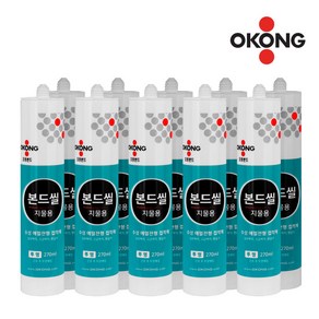 오공본드씰 지물용 도배 실리콘 수성 300ml (투명), 10개