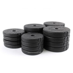 조립식 PVC 바벨 원판 1KG-10KG 경량 아령 덤벨 역기 봉 바벨 바, 1kg, 2개, 블랙