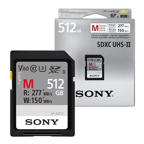 소니정품 SF-M512 SUHS-II U3 512G SD 메모리 카드 공식대리점 hi, 1개, 512GB