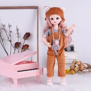 구관 1/6 인형 DIY 메이크업 공주 3D 눈 화장 21 움직일수 있는 구관인형 및 옷 세트 30cm, 1개