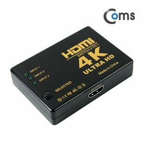 Coms [IB218] Coms HDMI 선택기(3:1) 4K (Ulta HD), 선택없음, 선택없음, 선택없음