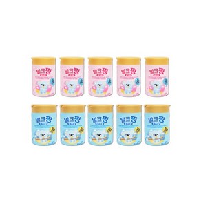 밀크핑 딸기향 20gx5개+ 요거트향 20gx5개 우유 캔디 사탕, 20g, 10개