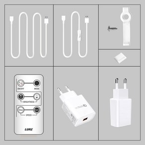 LED 줄조명 추가옵션, 02. 전원 어댑터 5V3A (흰색), 1개