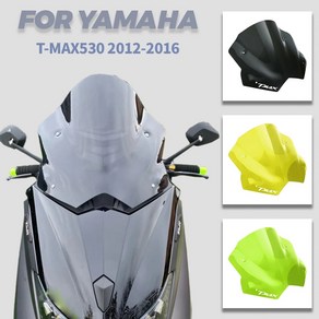 MTKRACING 야마하 TMAX530 TMAX530 Tmax 530 dxsx 오토바이 전면 페어링 실드 20122016, 3.Tanspaent