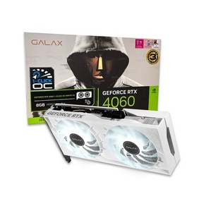 갤럭시 갤럭시 GALAX 지포스 RTX 4060 WHITE OC V2 D6 8GB