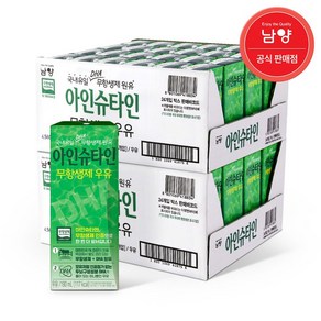 남양유업 남양 아인슈타인 우유 화이트 멸균 190mlx48팩, 190ml, 48개