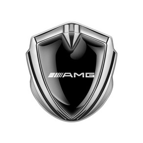 벤츠 3D 사이드 휀더 스티커 실드 엠블럼 배지 로고 AMG W204 W213 W205 W211 W176 W177, [02]Silve  AMG+1pc