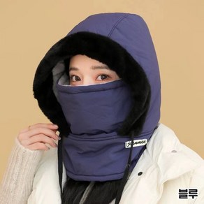 탠시 바라클라바 넥워머 패딩 후드