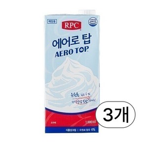 에어로탑 휘핑크림 1000ml, 3개, 1L