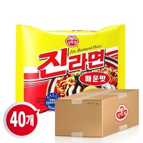 진라면 매운맛(40봉)/라면/진라면, 40봉