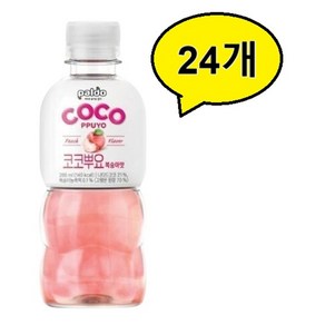 팔도 코코뿌요 음료 복숭아맛, 280ml, 24개