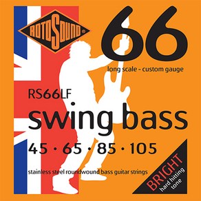 RotoSound - Swing Bass 66 Stainless Custom / 베이스 스트링 045-105 (RS66LF), *, *, *, 1개