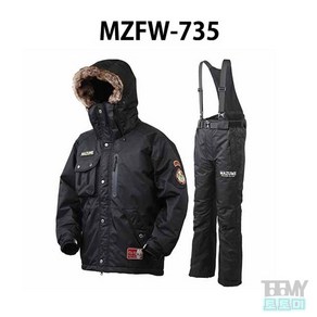 마즈메 코어 올웨더 슈트 23년식 MZFW-735 방한 낚시복, 카모 LL