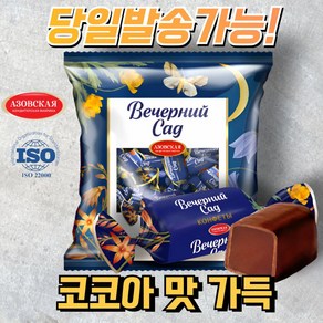 아조프 코코아 맛 글레이즈드 퐁당캔디 러시아 초콜릿, 1개, 250g