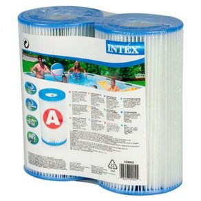 INTEX 인텍스 풀장 정화펌프 필터카트리지A 2개입 29002 (호환 펌프 530G 1000 1500갤론 2006L 3785L 5678리터 유체펌프), 1개
