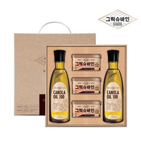 그릭슈바인 선물세트 (실속복합2호 캔햄200g*3 + 카놀라유500ml*2), 1개