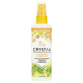 크리스탈 CRYSTAL 미네랄 데오드란트 스프레이 캐모마일 and 그린티 118ml(4fl oz) CBD-31991, 1개, 118ml