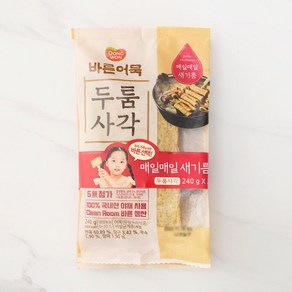 [메가마트]동원 바른어묵 도톰 사각 240g*2, 240g, 2개