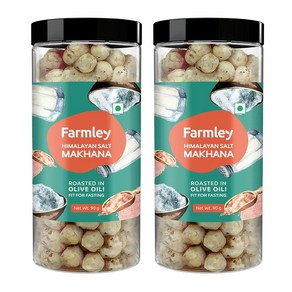 인도 풀 마카나 폭스넛 연자육 연밥 튀밥 뻥튀기 Famley Fox Nuts Phool Makhana, 히말라야 솔티드 맛, 2개, 80g