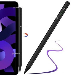 Teclast T60AI T70 P50AI P50 P50S T50HD T50 Po T60 Plus T65 Max용 액티브 펜슬충전식 호환 용품 스타일러스 펜 포함, [03] Black, 1개