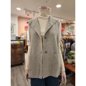 BCBG O.후드knitVEST - B3DAK511 71 [L/BEIGE]